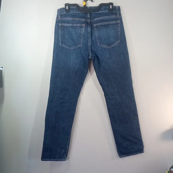 J. Crew Men's Flex Dark Wash Straight Leg Jeans Size 29/30 - Picture 6 of 9